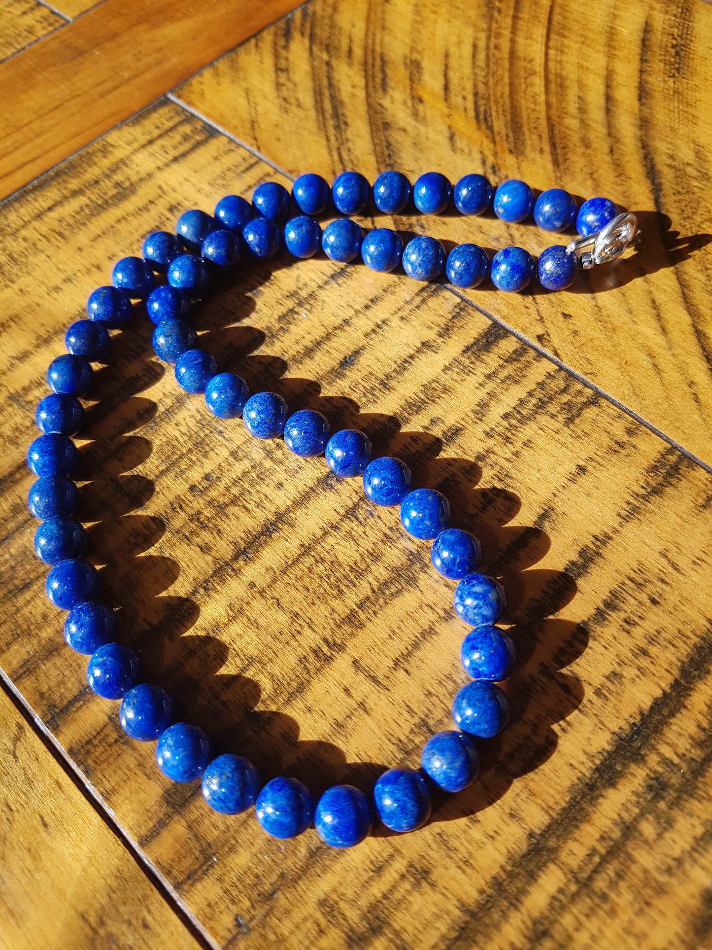 Lapis lazuli necklace 8mm
