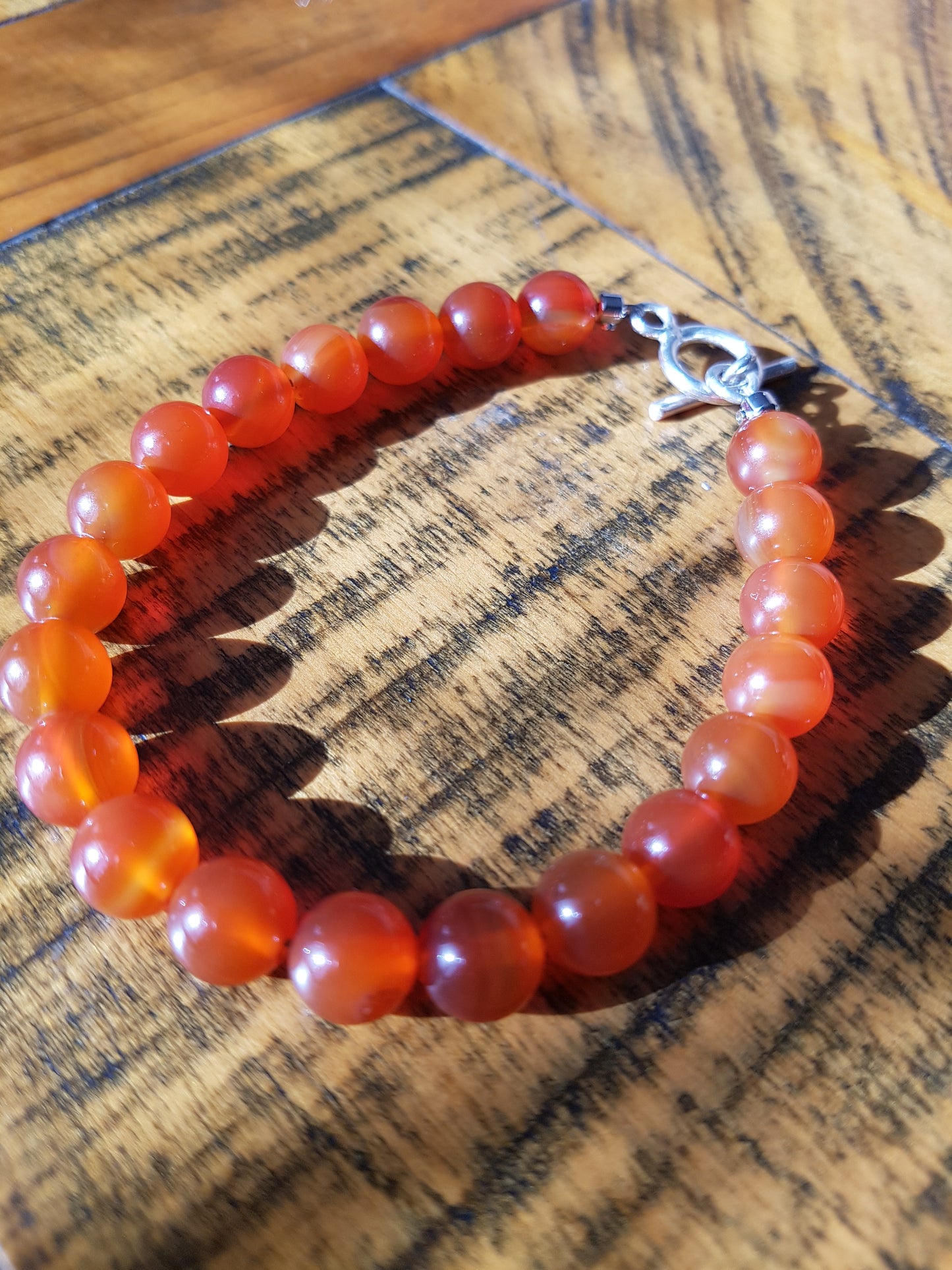 Carnelian bracelet 8mm