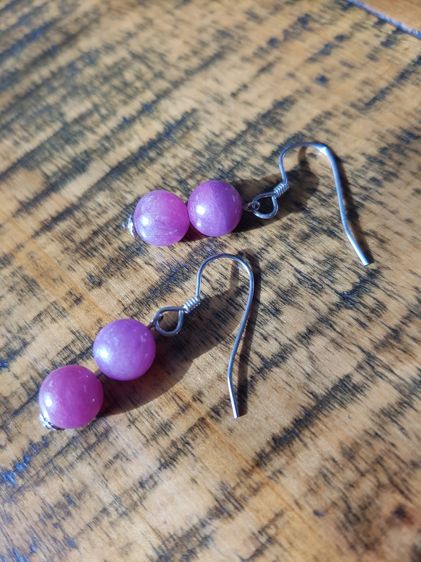 Ruby earring 8mm