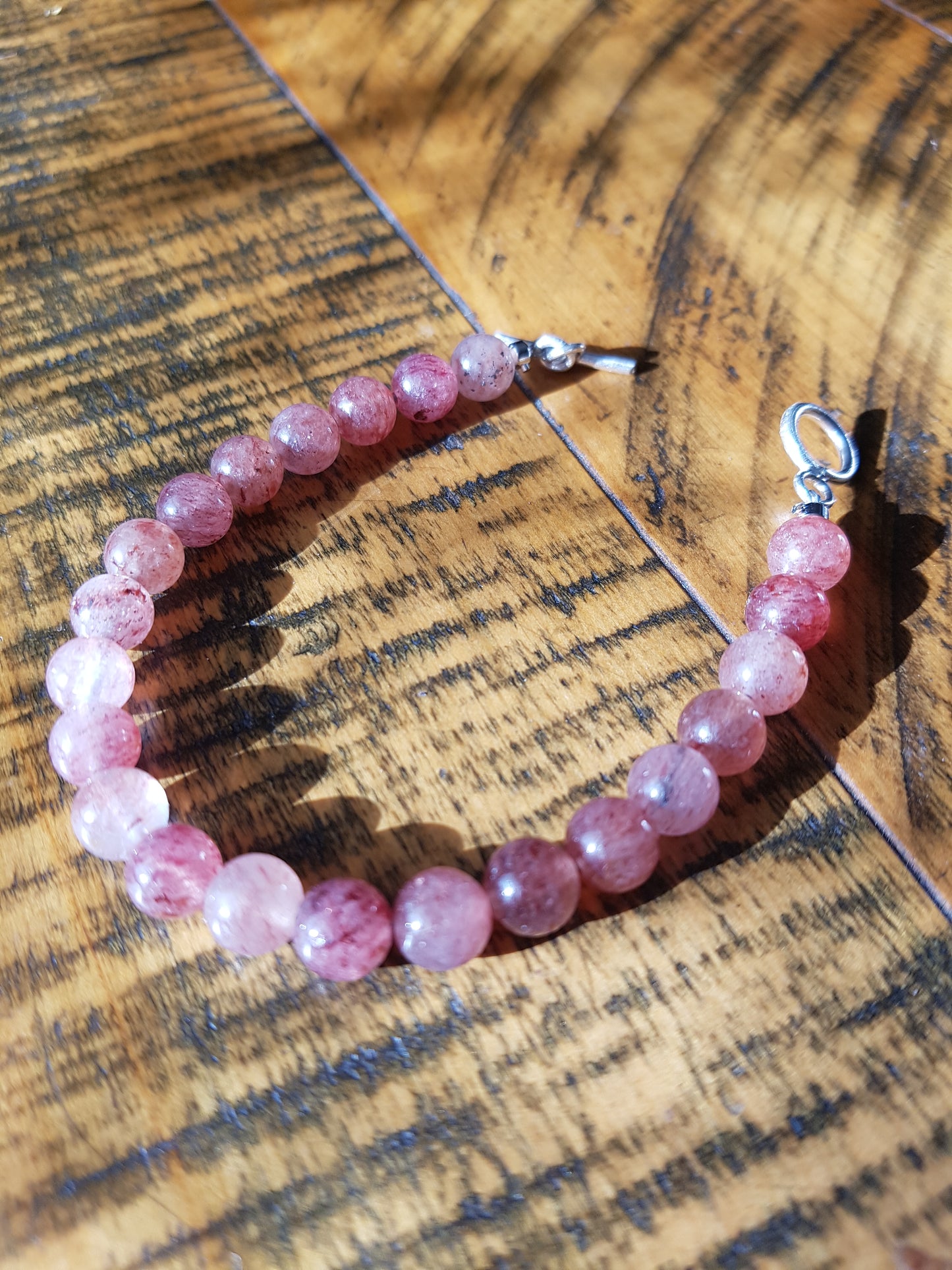 Strawberry Quartz 8m bracelet