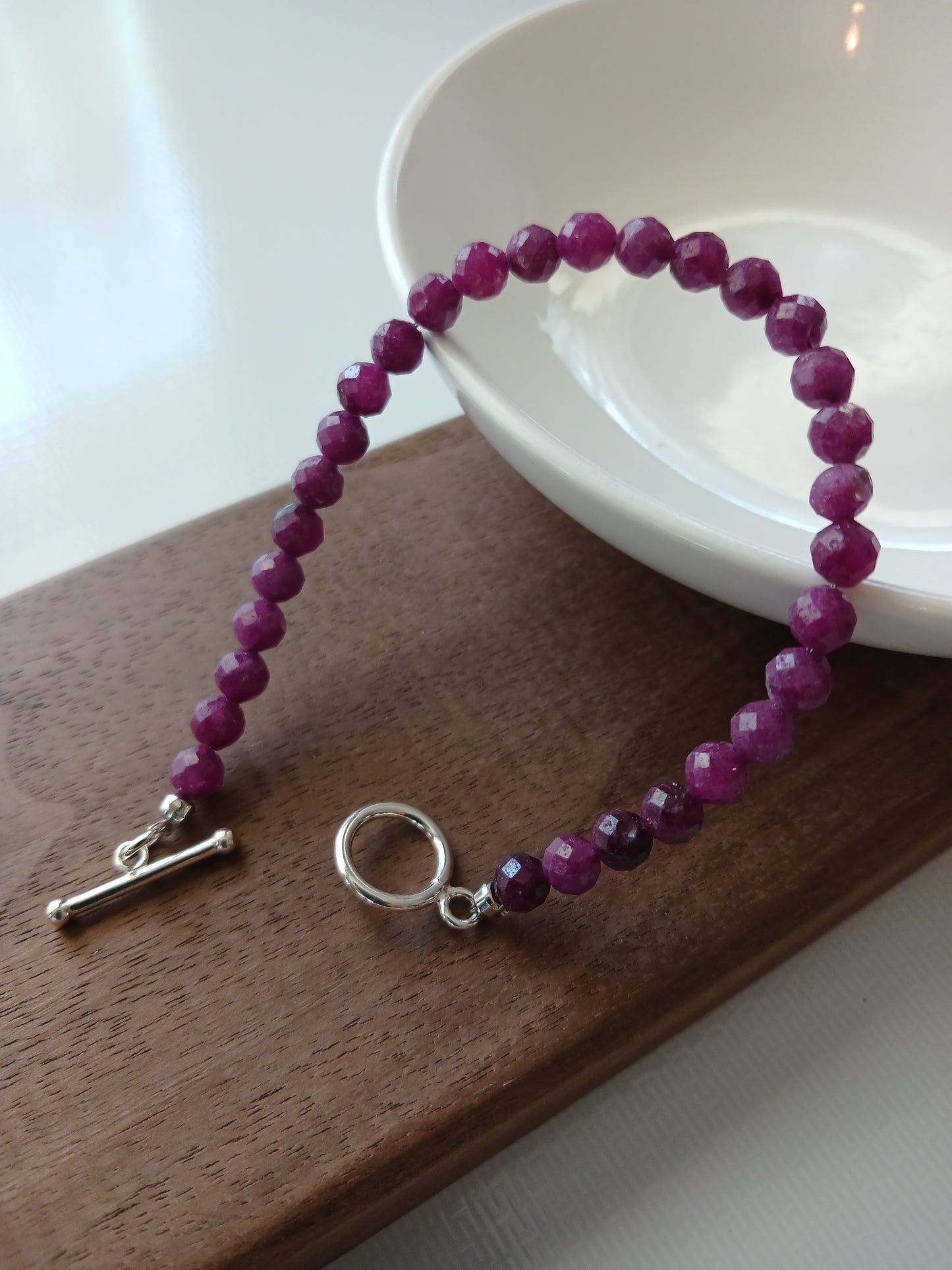 Ruby 5mm bracelet