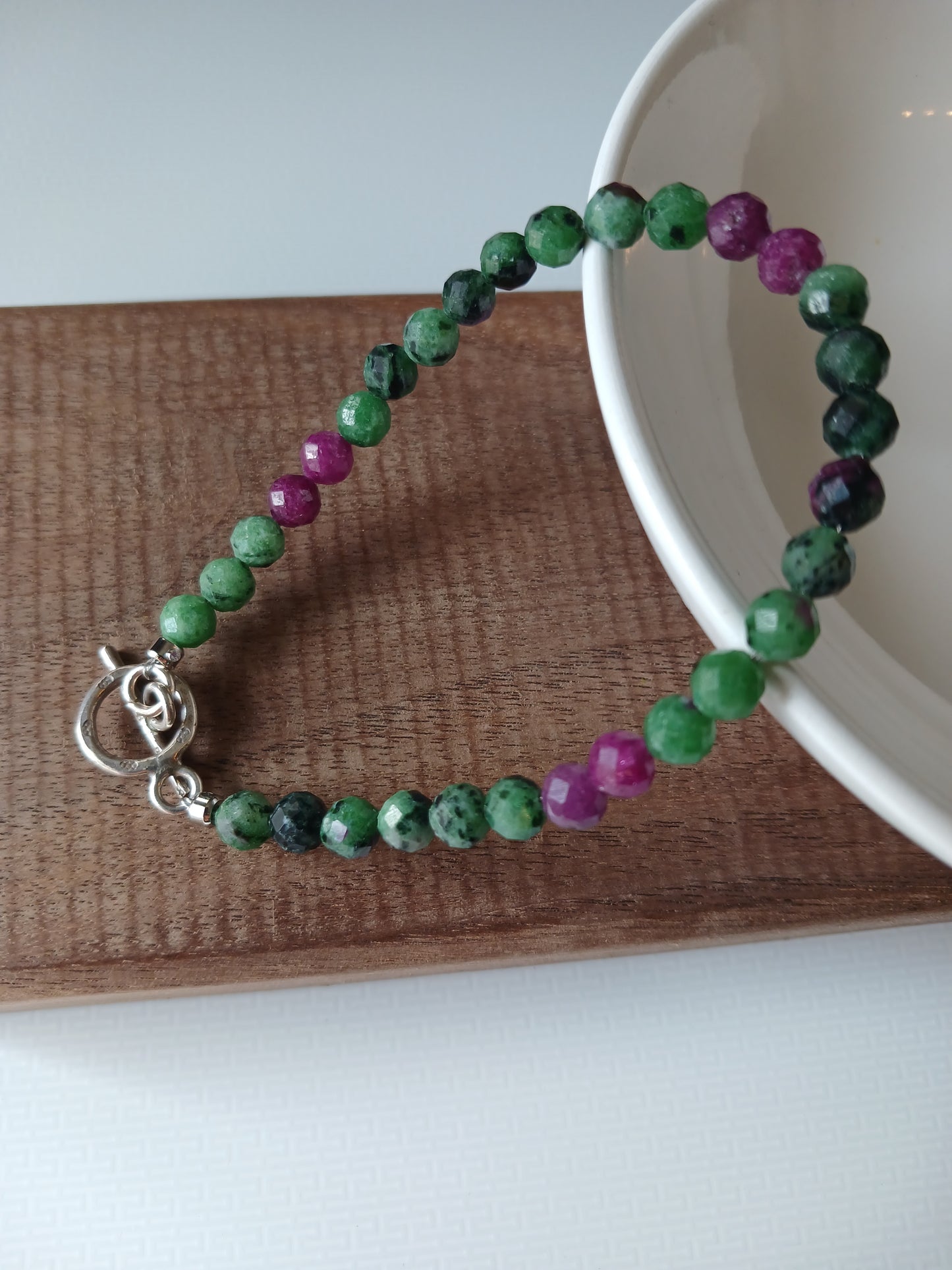 Ruby Zoisite 5mm bracelet
