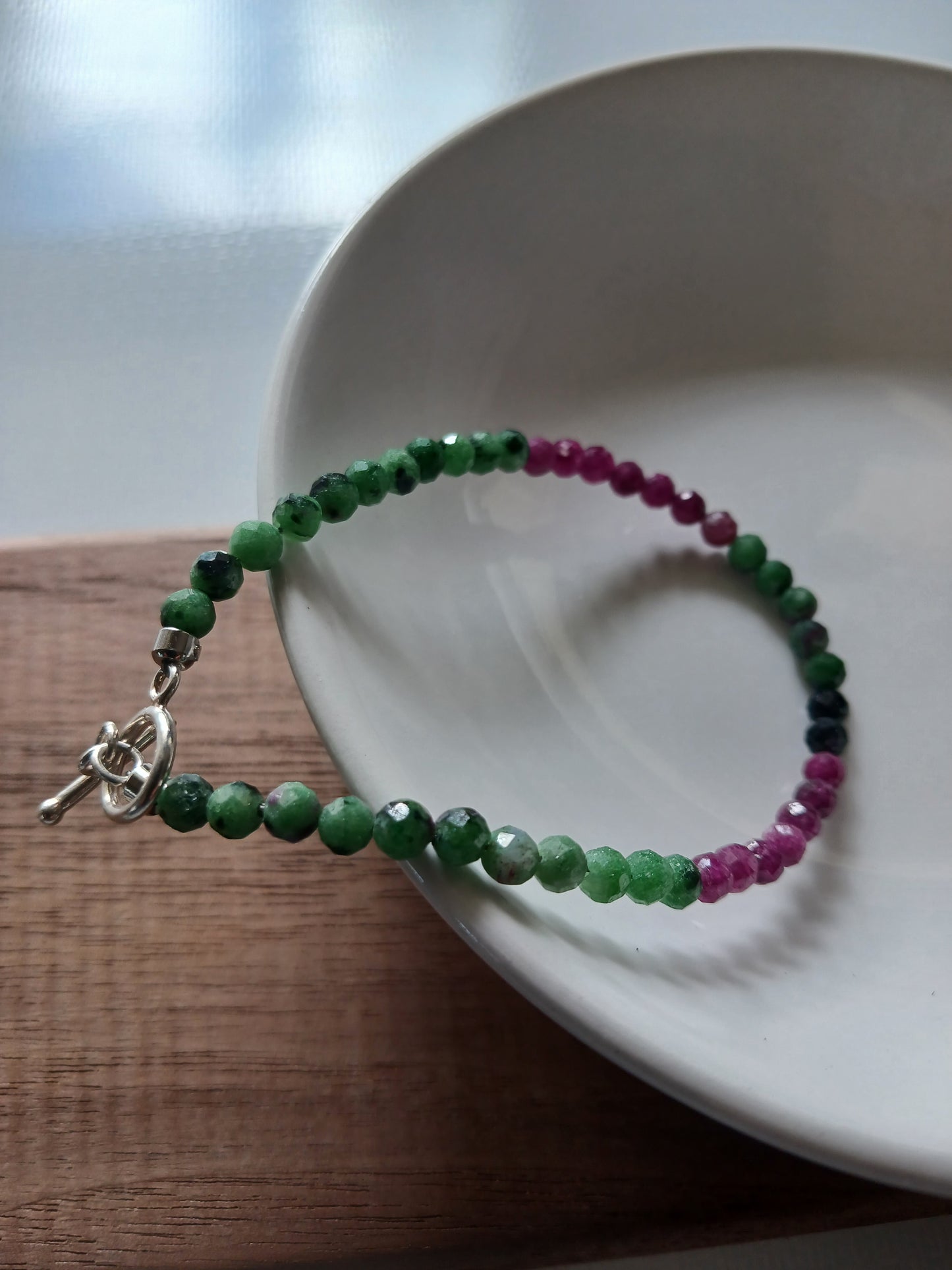 Ruby Zoisite 4mm bracelet