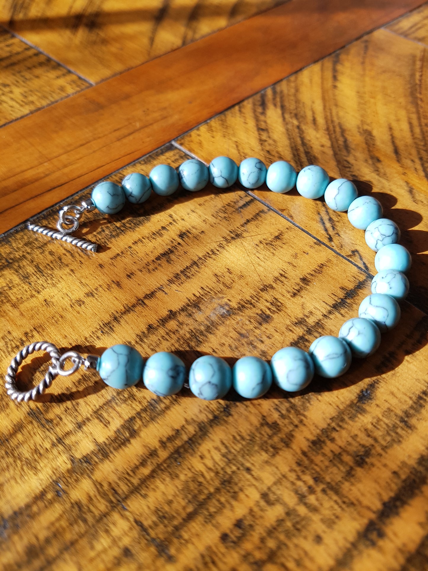 Turquoise bracelet 8mm
