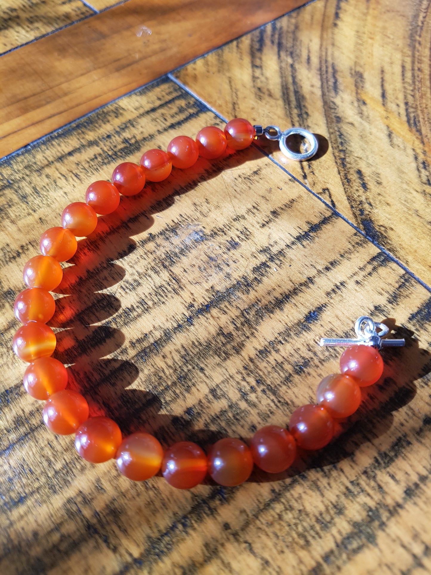 Carnelian bracelet 8mm