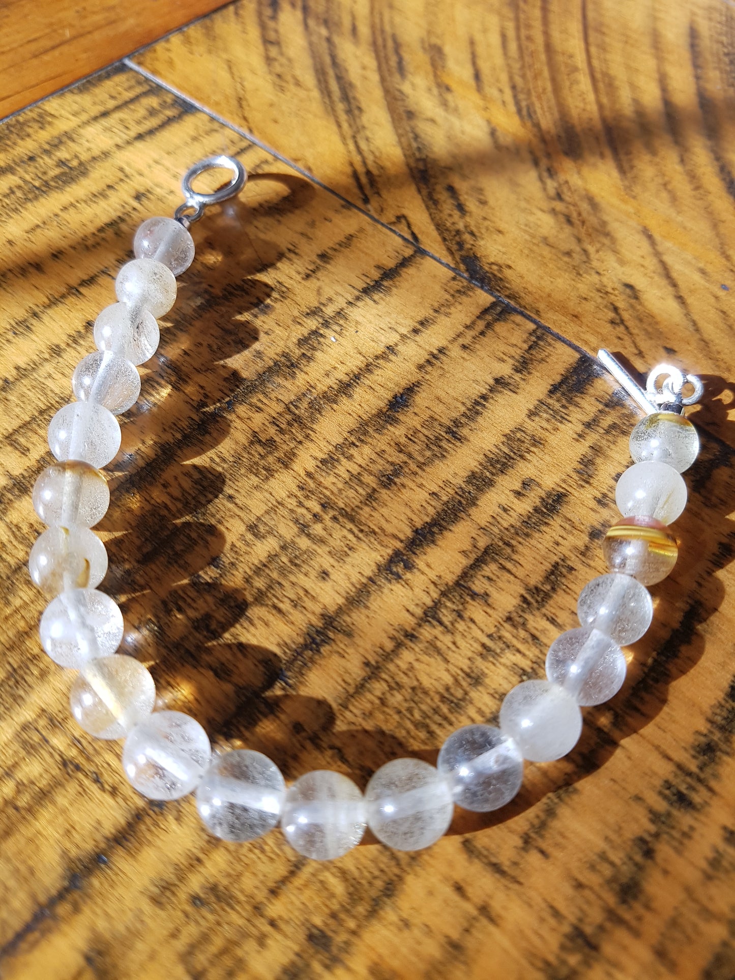 Rutile quartz bracelet 8mm