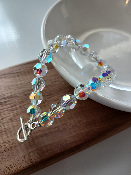 Swarovski crystal bracelet 8mm