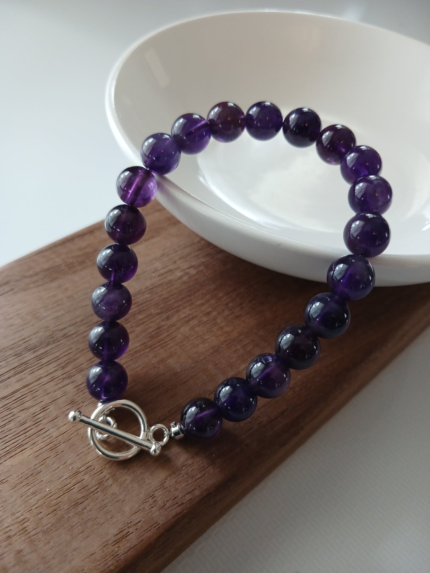 Amethyst bracelet 8mm