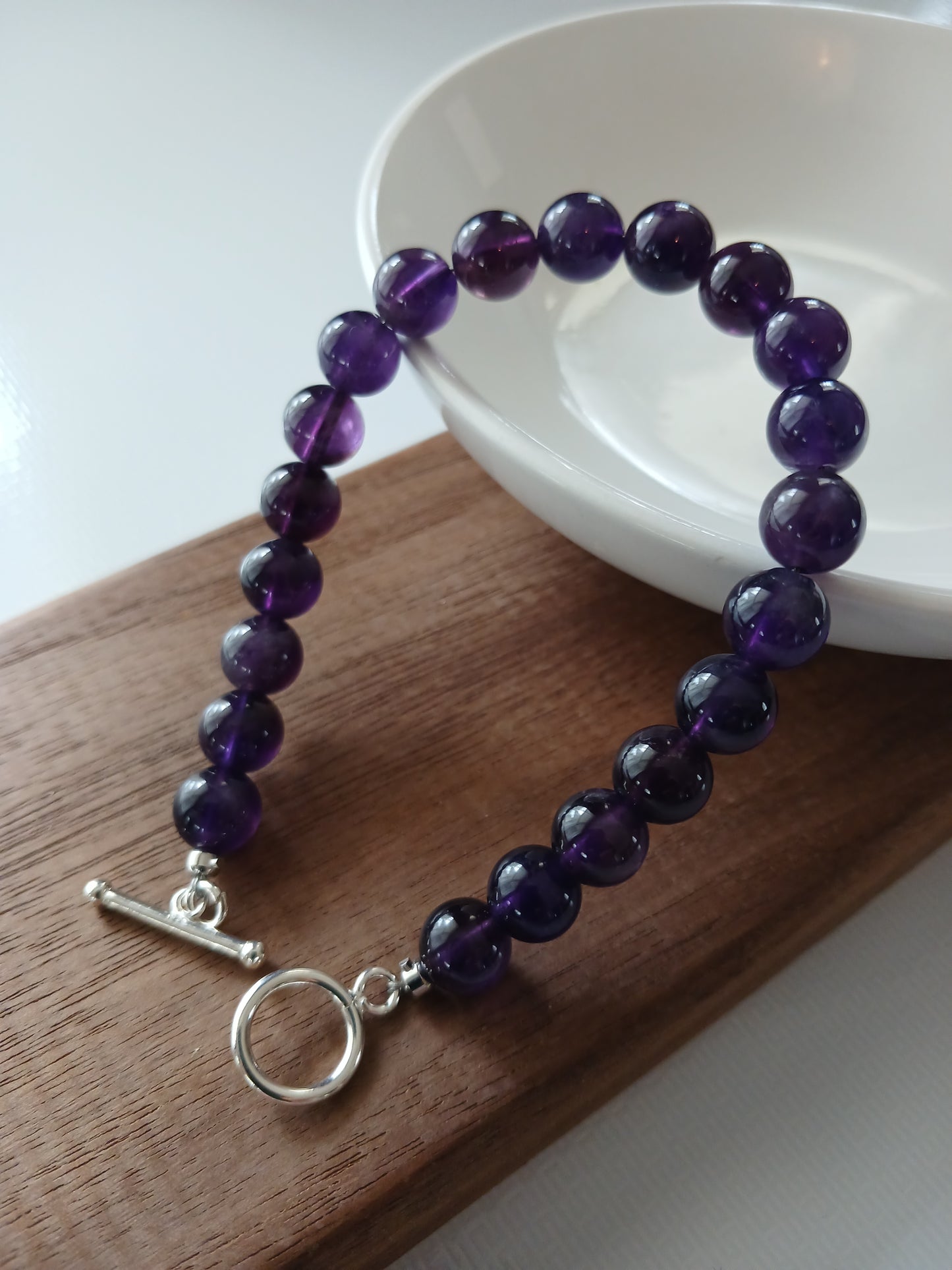 Amethyst bracelet 8mm