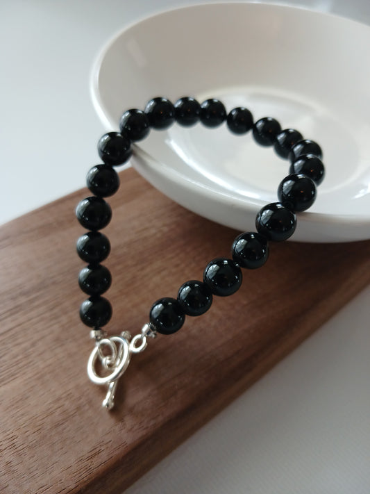 Black onyx bracelet 8mm