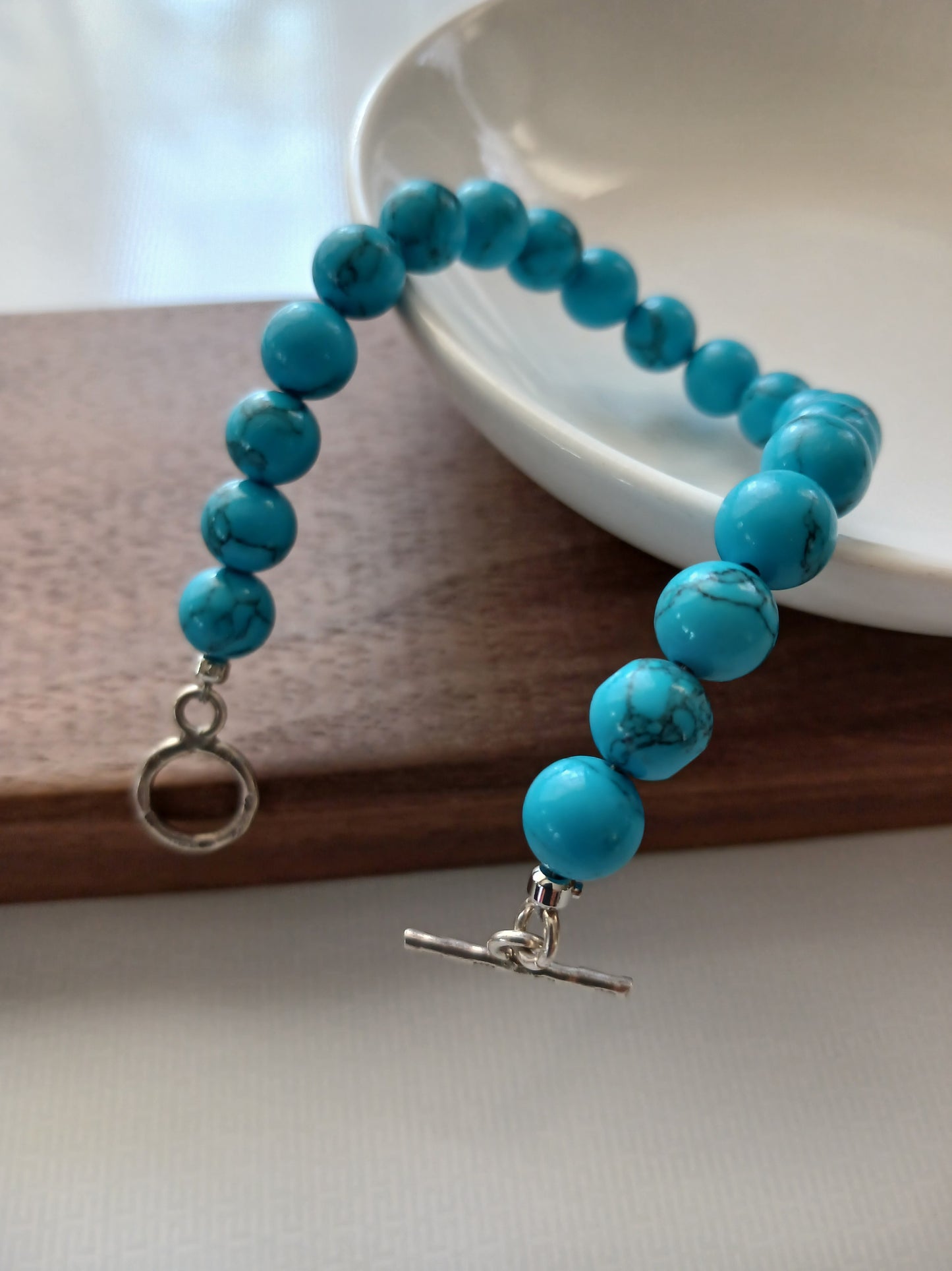 Turquoise bracelet 8mm
