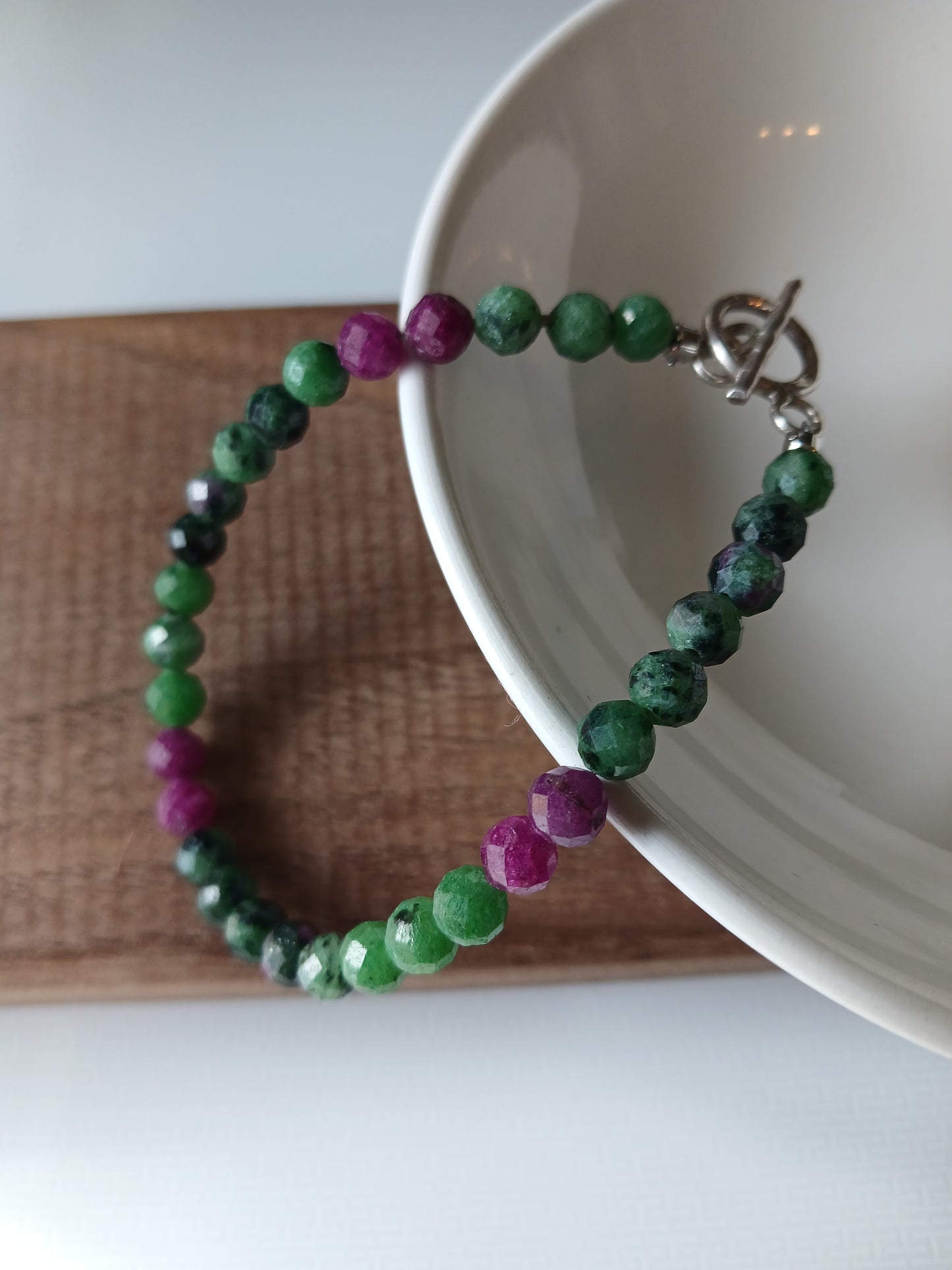 Ruby Zoisite 5mm bracelet