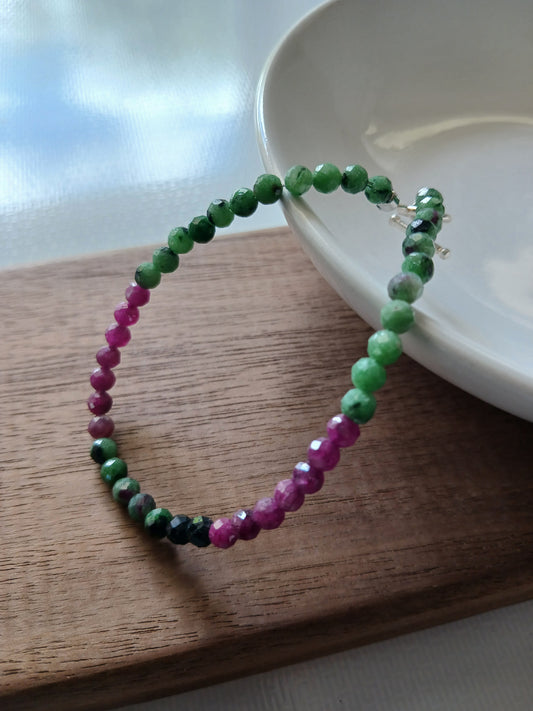 Ruby Zoisite 4mm bracelet