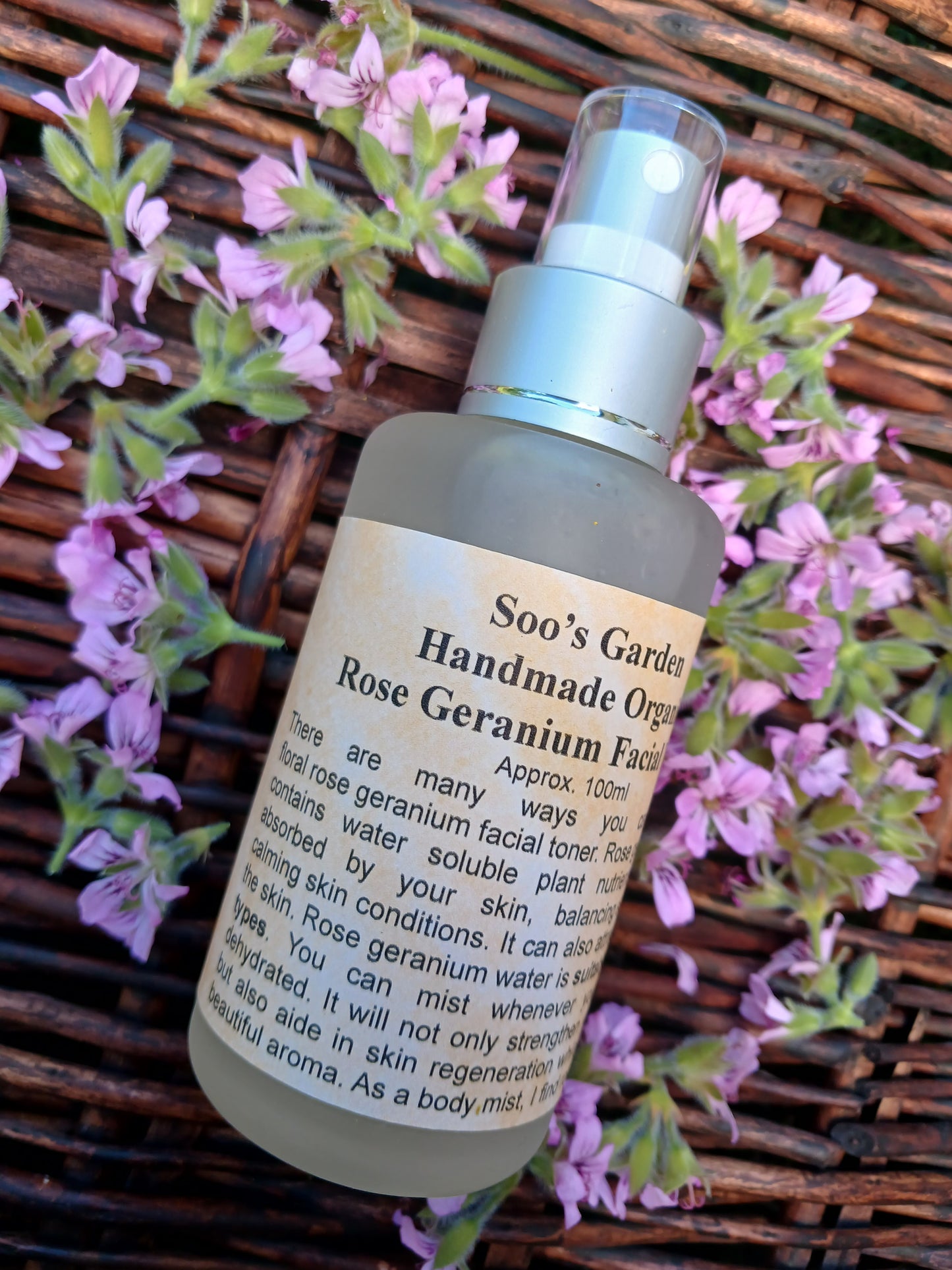 Rose Geranium Facial Toner 100ml