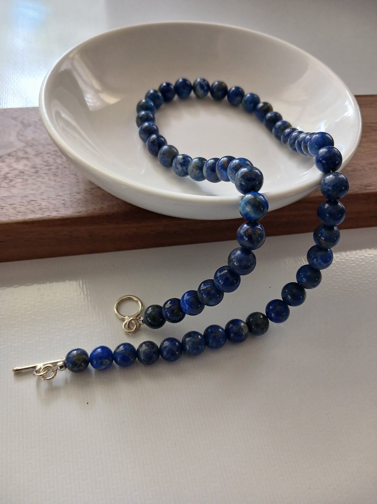 Lapis lazuli necklace 8mm