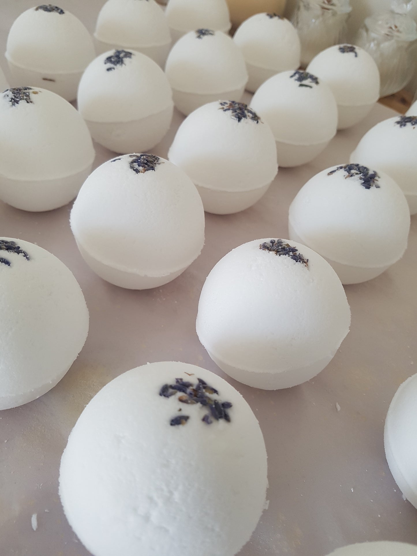 Lavender Bath bomb ball