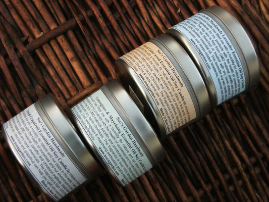 Tin soy candle